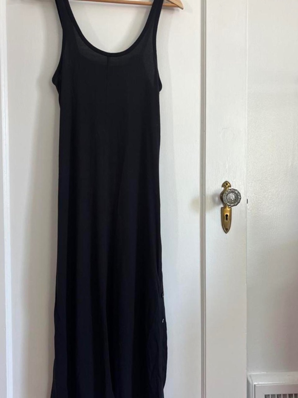 rag & bone Black Button Side Maxi Dress Size XS